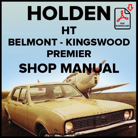 Title HOLDEN HK - HT - HG WORKSHOP MANUAL A Holden Factory Manual (Reprint) Binding Soft Cover Number of photos well illustrated with black and white . . Ht holden workshop manual pdf